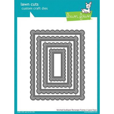 Lawn Fawn Lawn Cuts - Stitched Scalloped Rectangle Frames